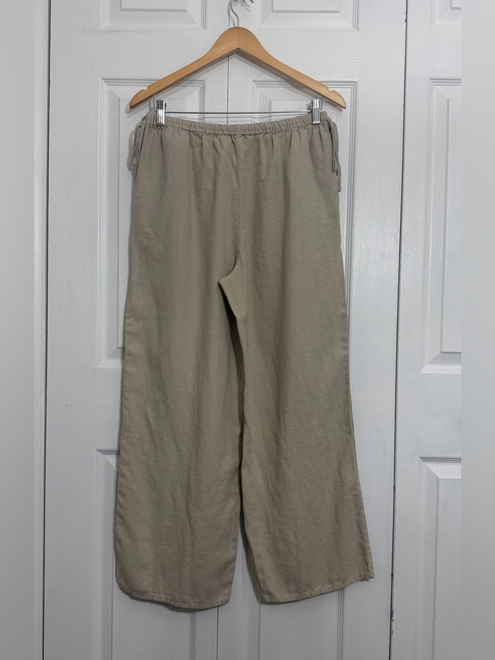 Rachel Zoe Linen Wide Leg Pants (ARITZIA Artisan Pants Inspired) Tan